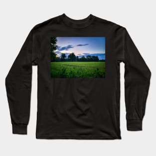 Farm Field at Sunrise V1 Long Sleeve T-Shirt